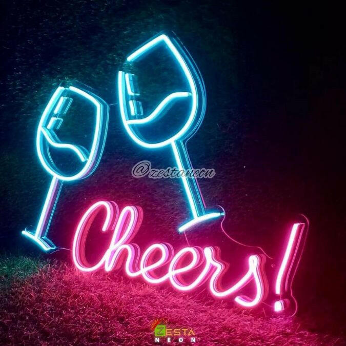 Cheers Bar neon sign.