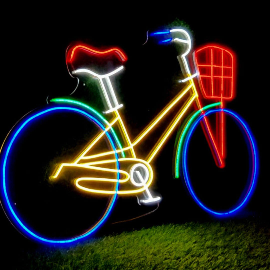 Cycle LED Neon Art - Waterproof.