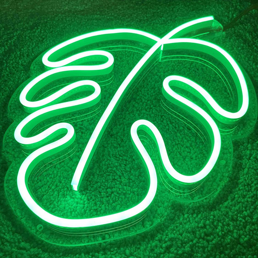 Leaf Led neon sign.