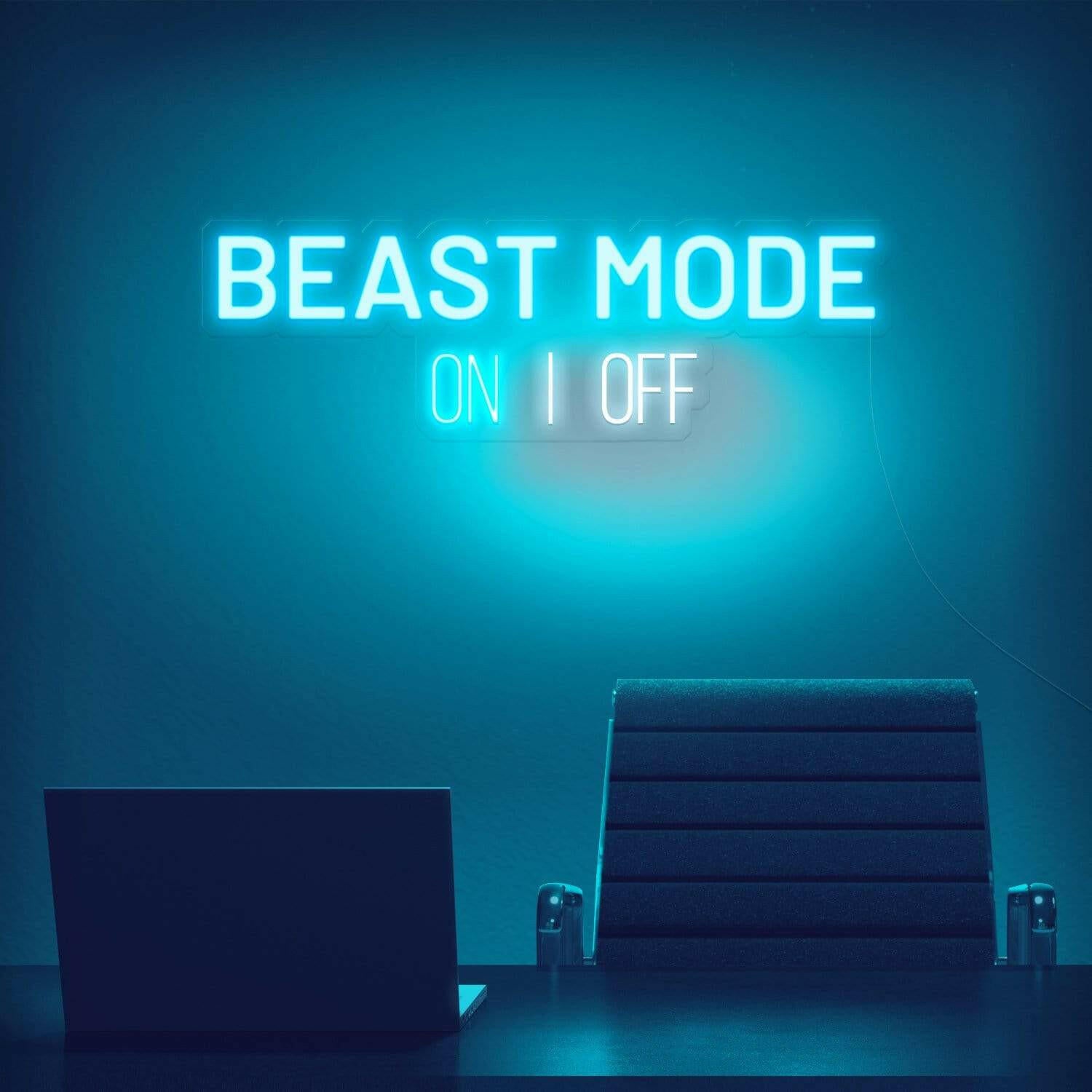 Zesta Neon Beast Mode ON neon sign 
