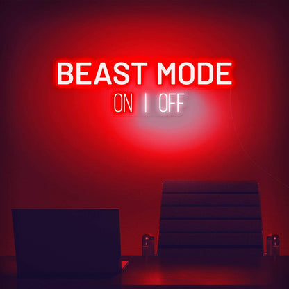 Zesta Neon Beast Mode ON neon sign 