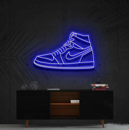 Air Jordan sign neon.