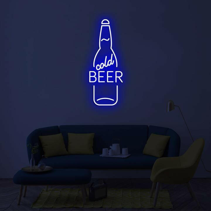 Cold Beer LED Neon Art.