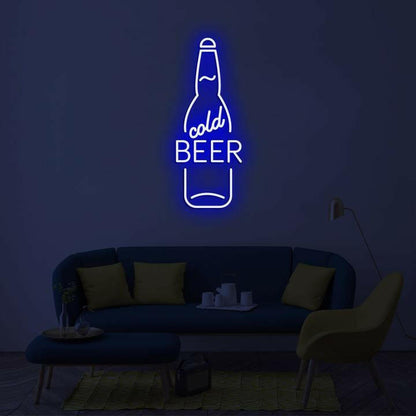 Cold Beer LED Neon Art.