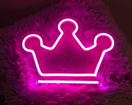 Crown led neon sign.