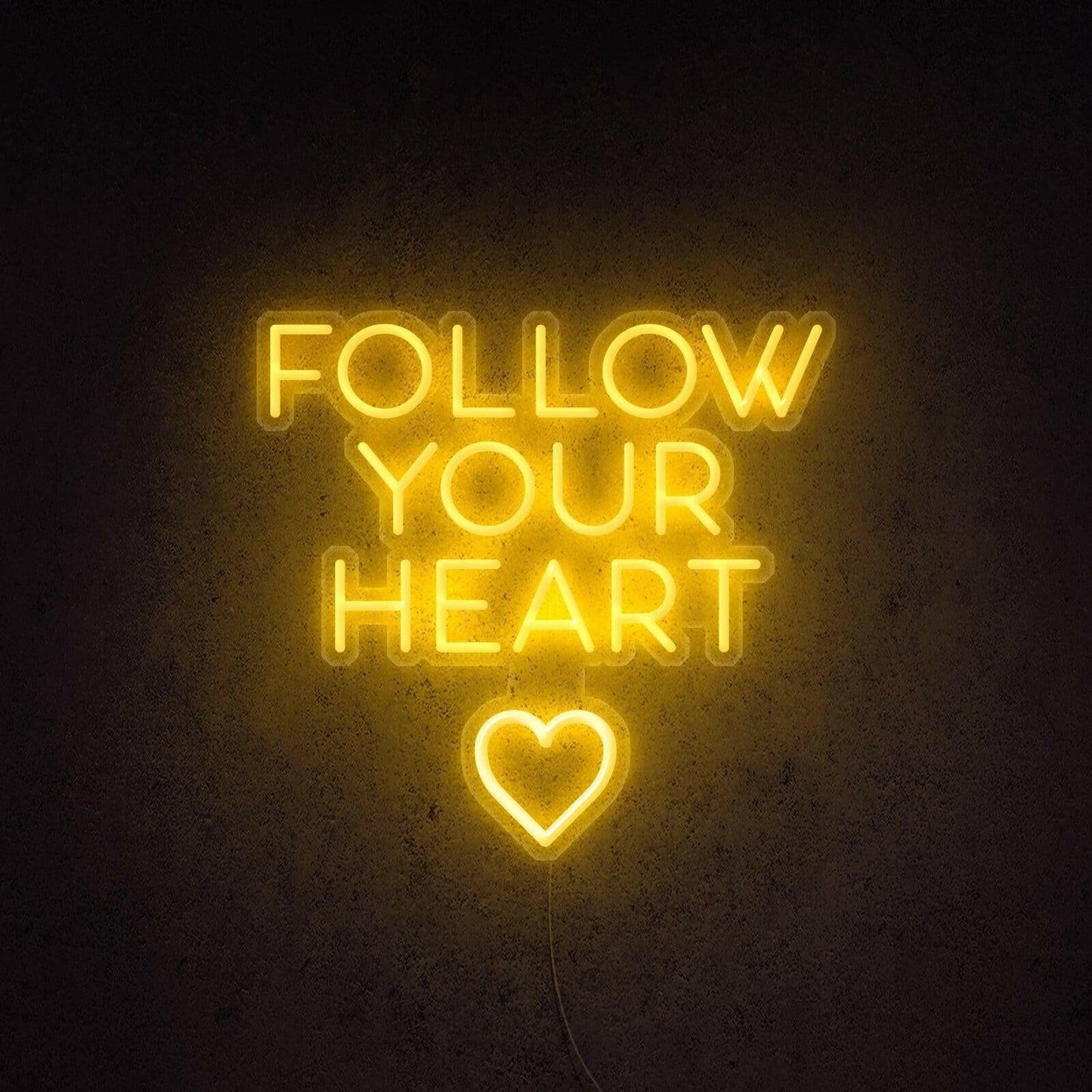 Follow Your Heart LED Neon Quotes.