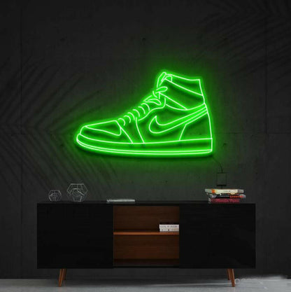 Air Jordan sign neon.