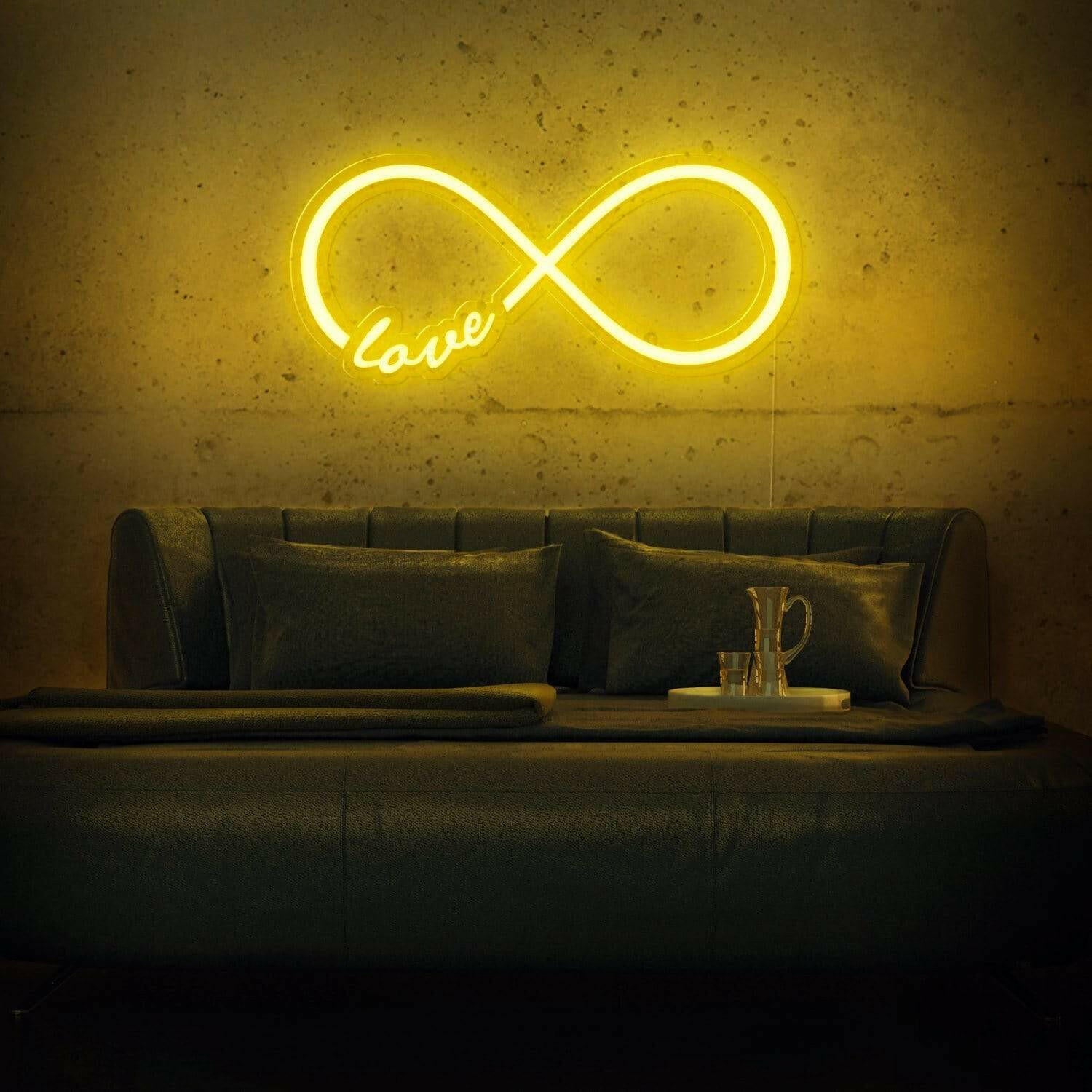 Infinity Love LED Neon Art.