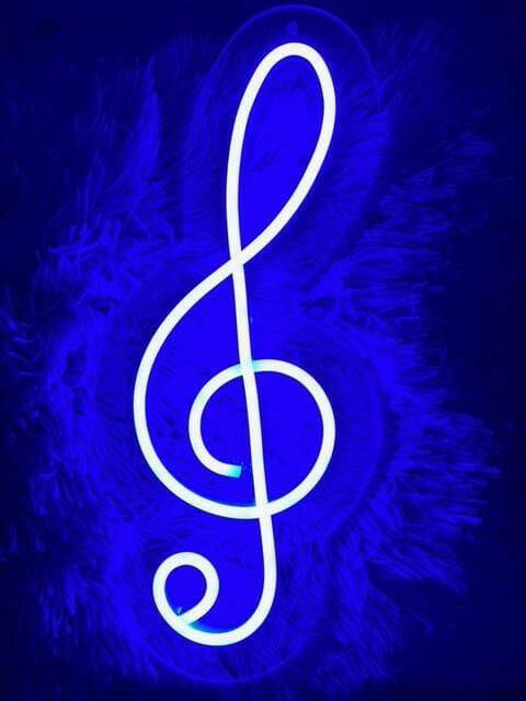 Music Neon art wall sign.