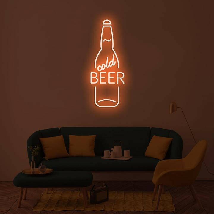 Cold Beer LED Neon Art.