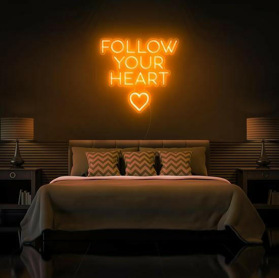 Follow Your Heart LED Neon Quotes.