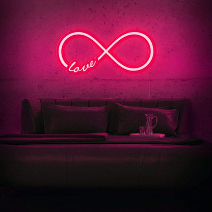 Infinity Love cool neon sign, zesta neon, Infinity Love Neon Sign Art, 