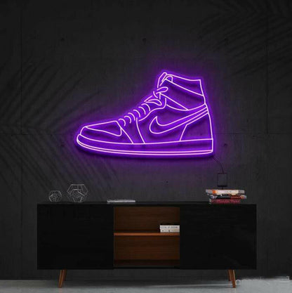Air Jordan sign neon.