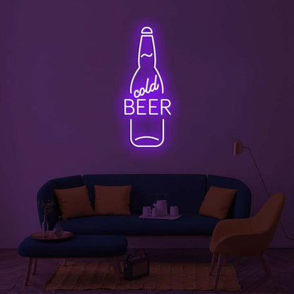 Cold Beer LED Neon Art.