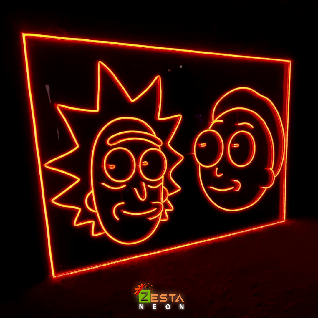 Rick And Morty Custom Neon Light, zesta neon, custom none sign
