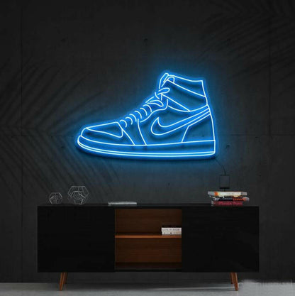 Air Jordan sign neon.