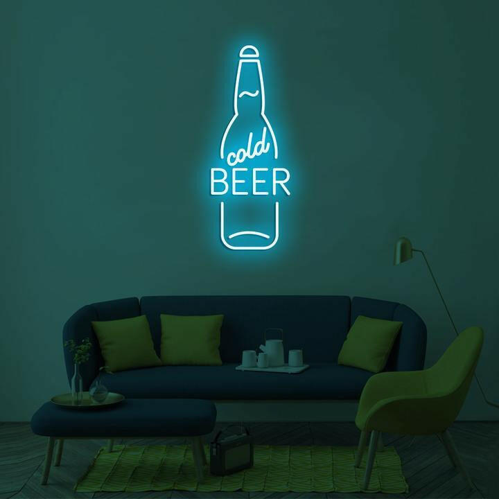 Cold Beer LED Neon Art.