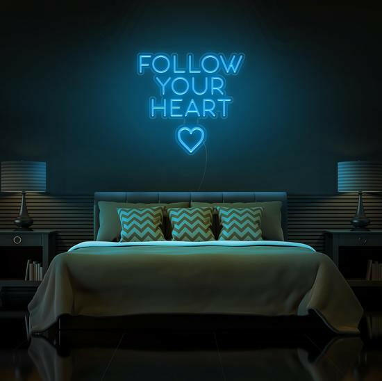 Follow Your Heart LED Neon Quotes.