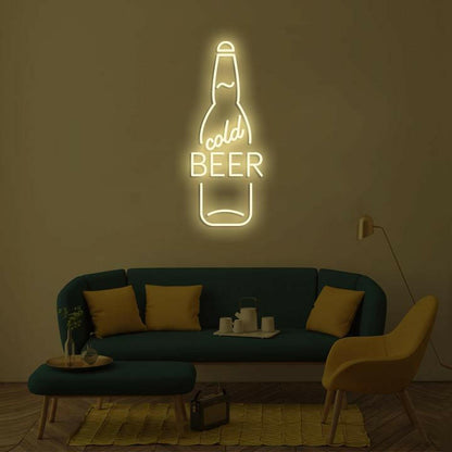 Cold Beer LED Neon Art.