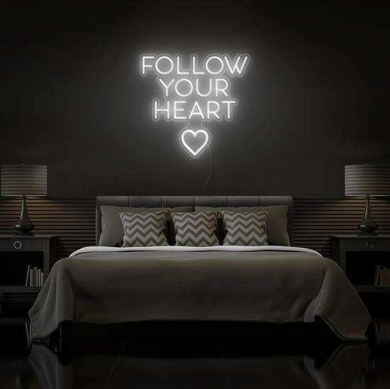Follow Your Heart LED Neon Quotes.