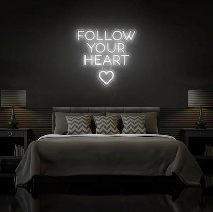 Follow Your Heart LED Neon Quotes.
