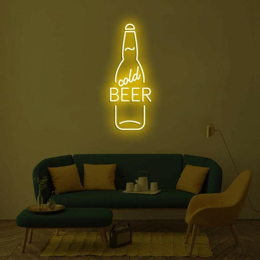 Cold Beer LED Neon Art.