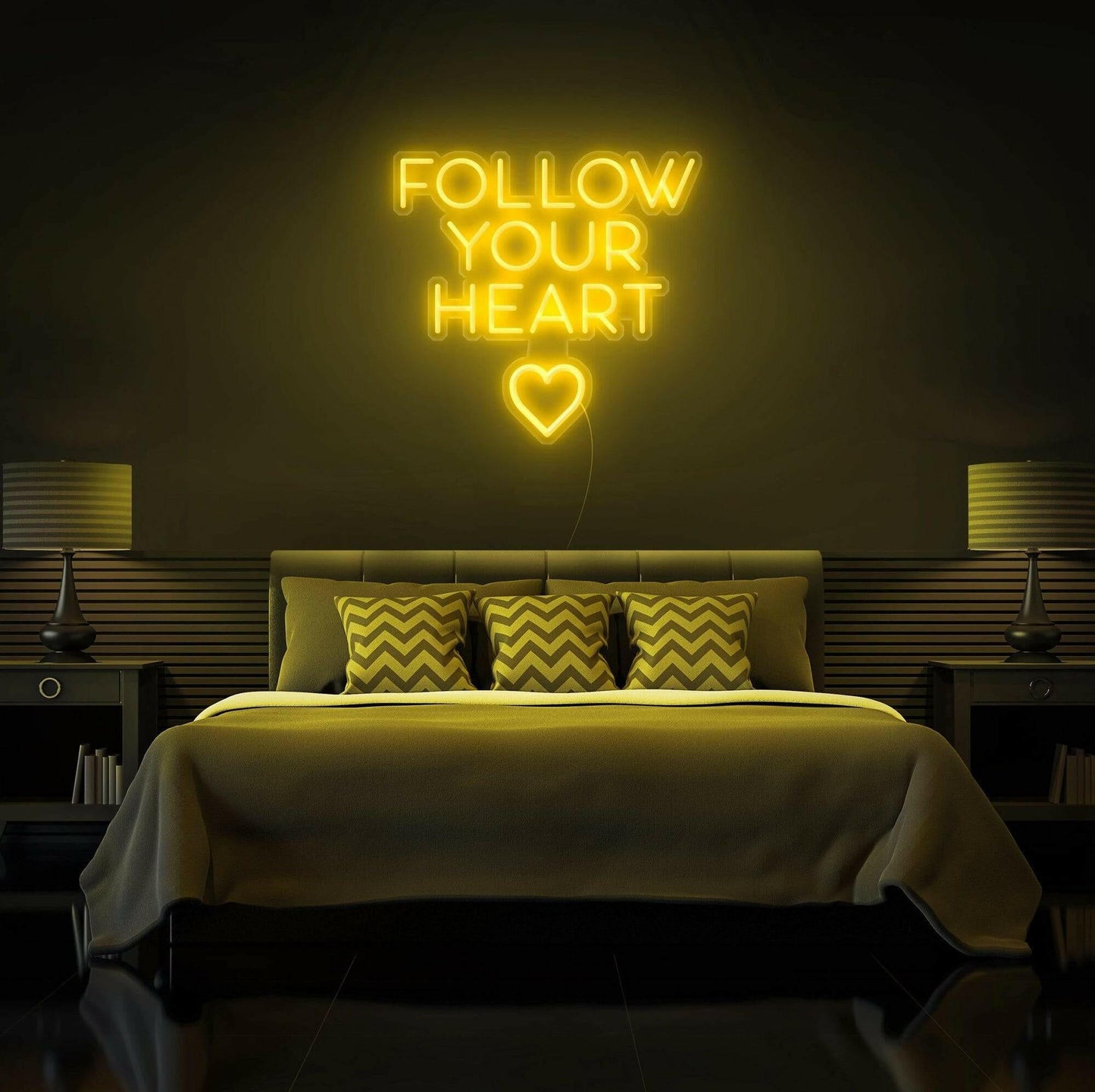 Follow Your Heart LED Neon Quotes.