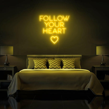 Follow Your Heart LED Neon Quotes.